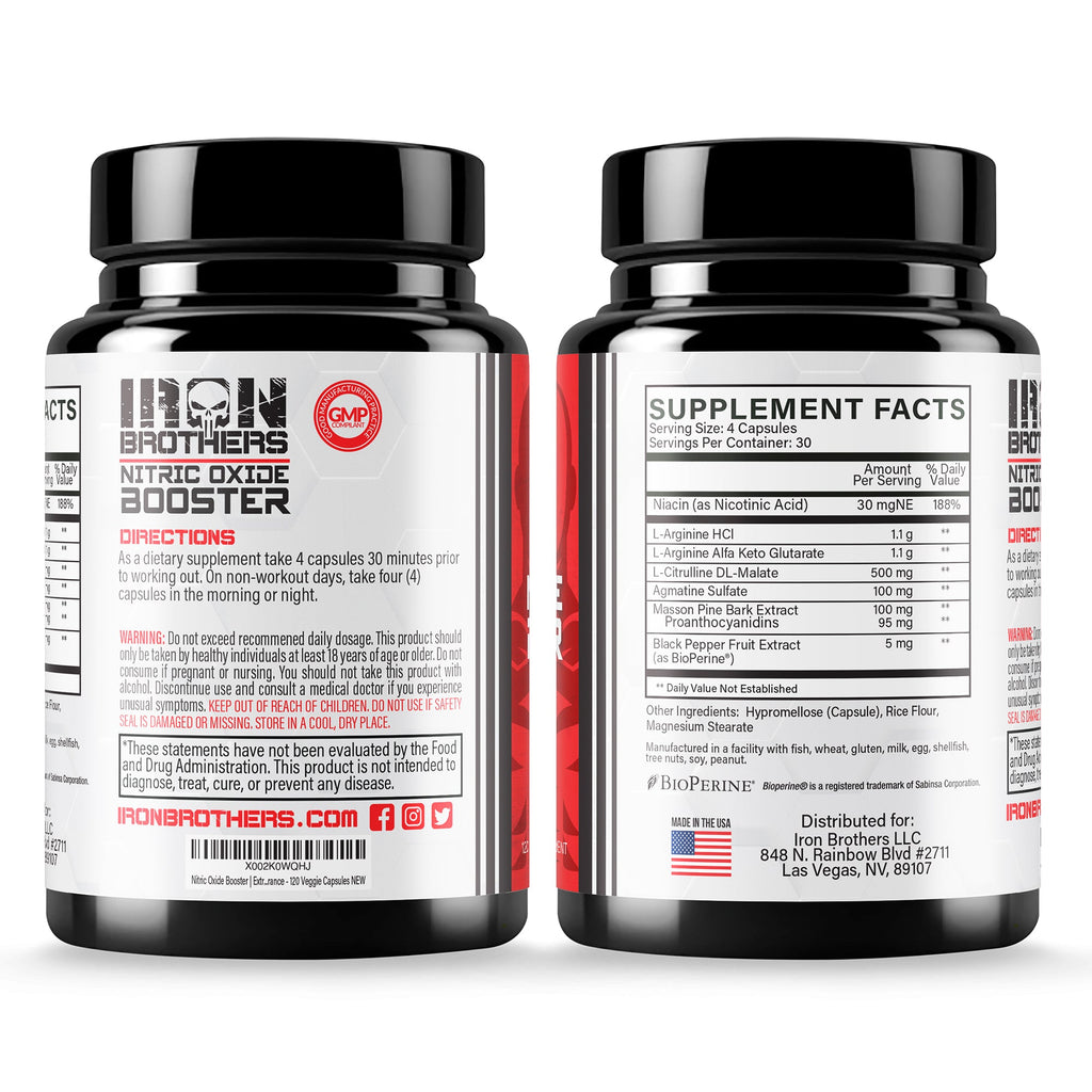 Nitric Oxide Booster Workout Supplement