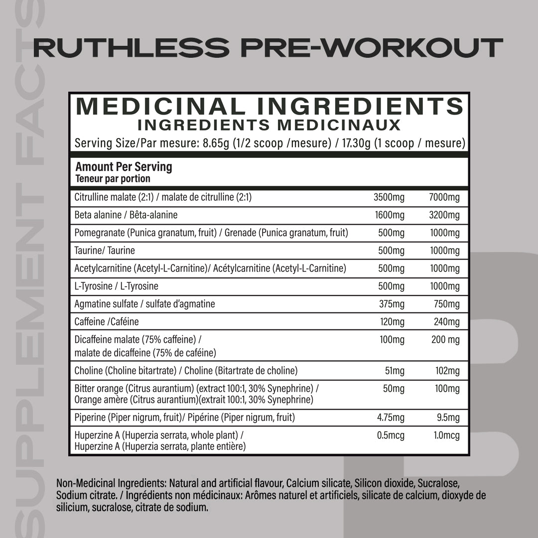 Ruthless Pre-Workout Iron Brothers Supplements | Canada