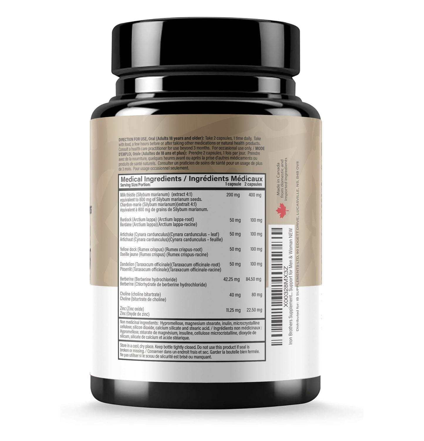 Liver Support Iron Brothers Supplements | Canada