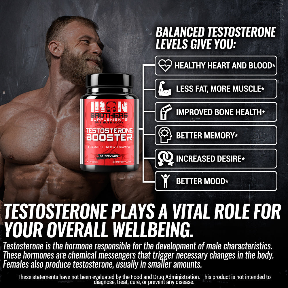 Testosterone Booster Iron Brothers Supplements | Canada