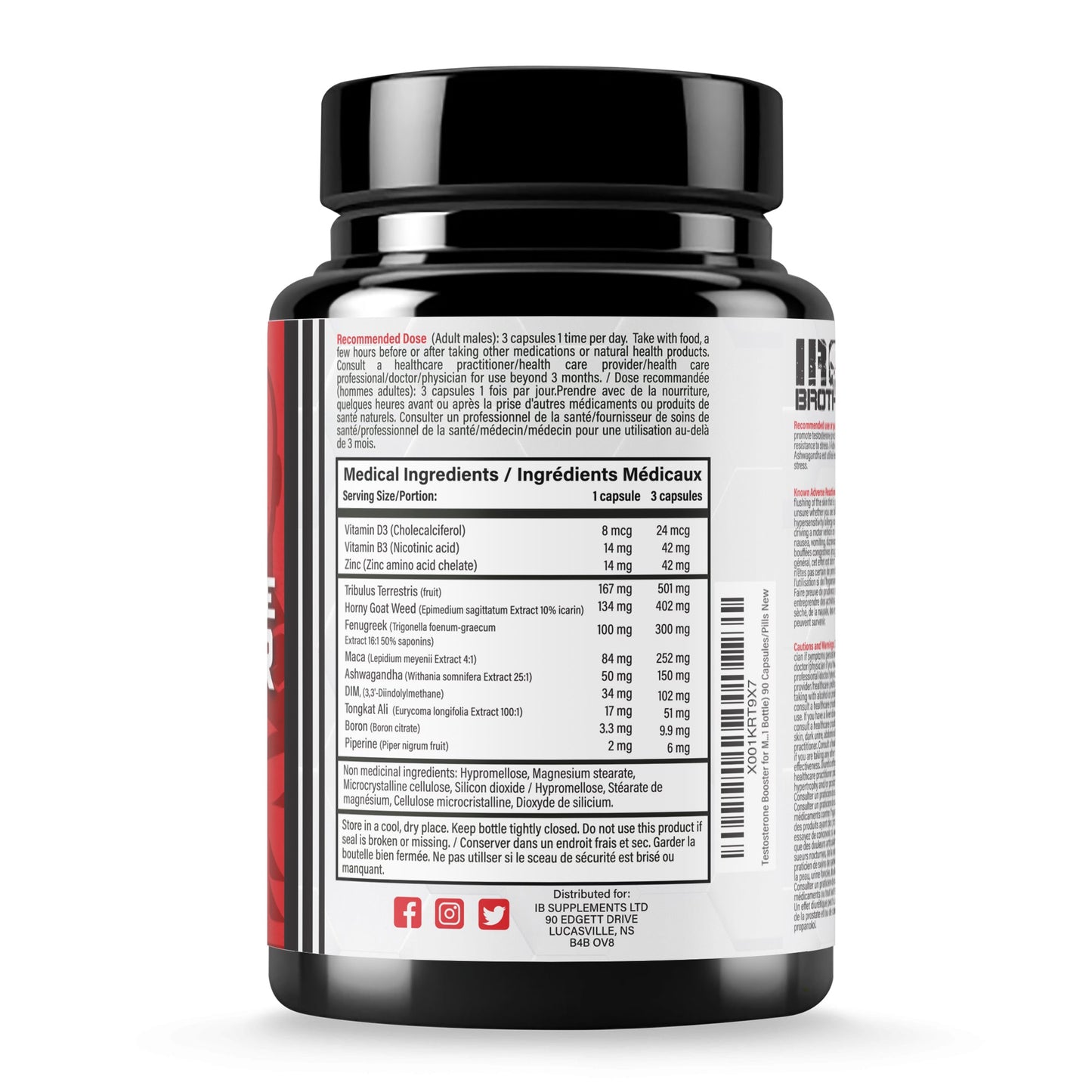 Testosterone Booster Iron Brothers Supplements | Canada