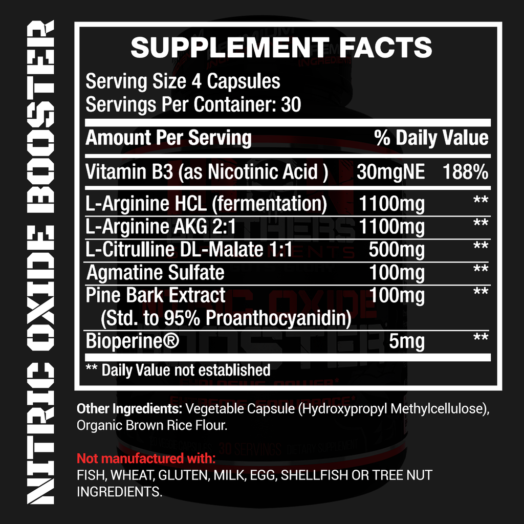 Nitric Oxide Booster Workout Supplement