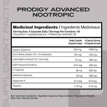 Prodigy Nootropic Iron Brothers Supplements | Canada